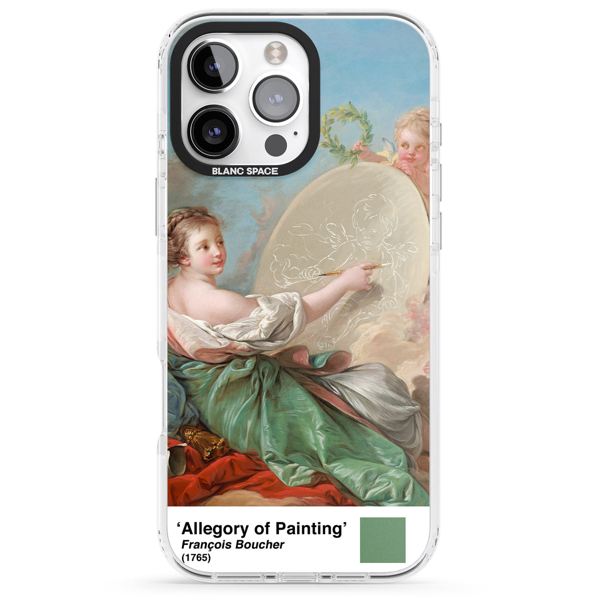 iPhone 16 Pro Max Allegory of Painting Black Impact Phone Case