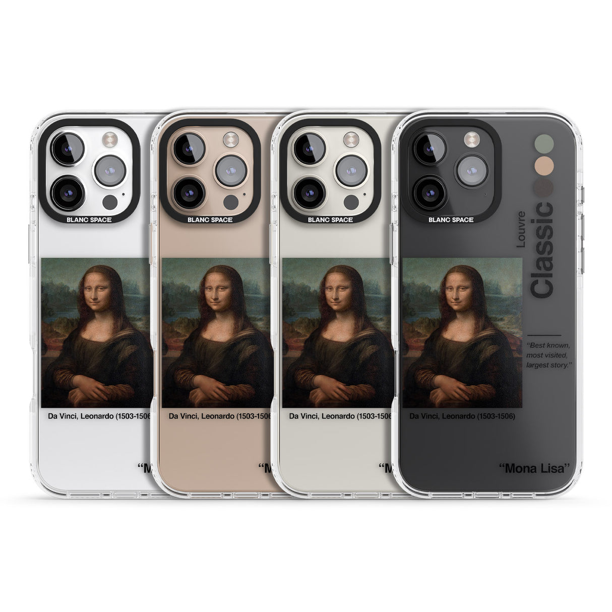 iPhone 16 Pro Max Mona Lisa - Leonardo Da Vinci Black Impact Phone Case