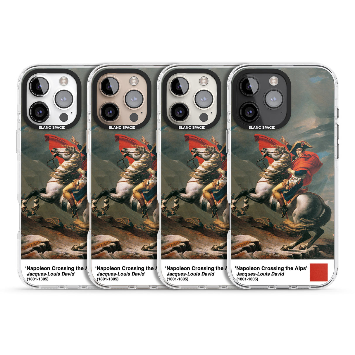 iPhone 16 Pro Max Napoleon Crossing the Alps Black Impact Phone Case