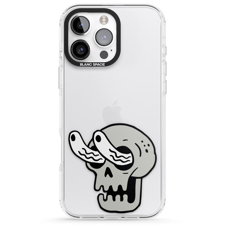 iPhone 16 Pro Max Skull Eyes Black Impact Phone Case