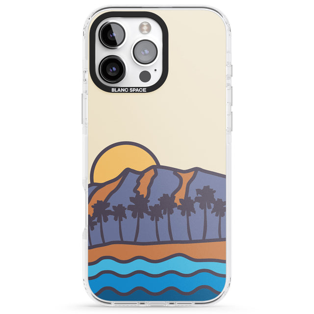 iPhone 16 Pro Max South Sunset Black Impact Phone Case