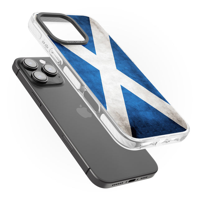 iPhone 16 Pro Max Scotland Saltire Flag Black Impact Phone Case