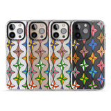 iPhone 16 Pro Max Multi Colour Stars Pattern Black Impact Phone Case