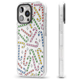 iPhone 16 Pro Max Colourful Stars & Candy Canes Black Impact Phone Case