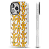 iPhone 16 Pro Max Gingerbread Cookie Pattern Black Impact Phone Case