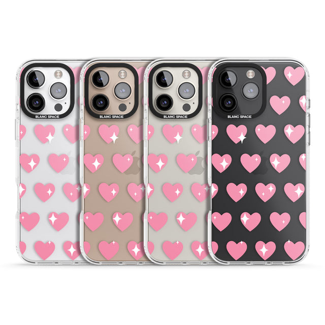 iPhone 16 Pro Max Sweet Hearts Black Impact Phone Case