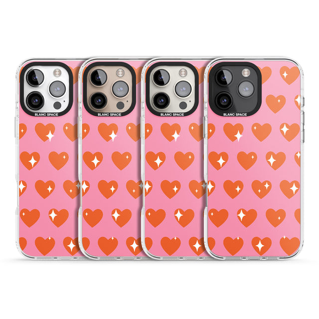 iPhone 16 Pro Max Sweet Hearts (Sunset) Black Impact Phone Case