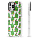 iPhone 16 Pro Max Christmas Tree Pattern (Clear) Black Impact Phone Case