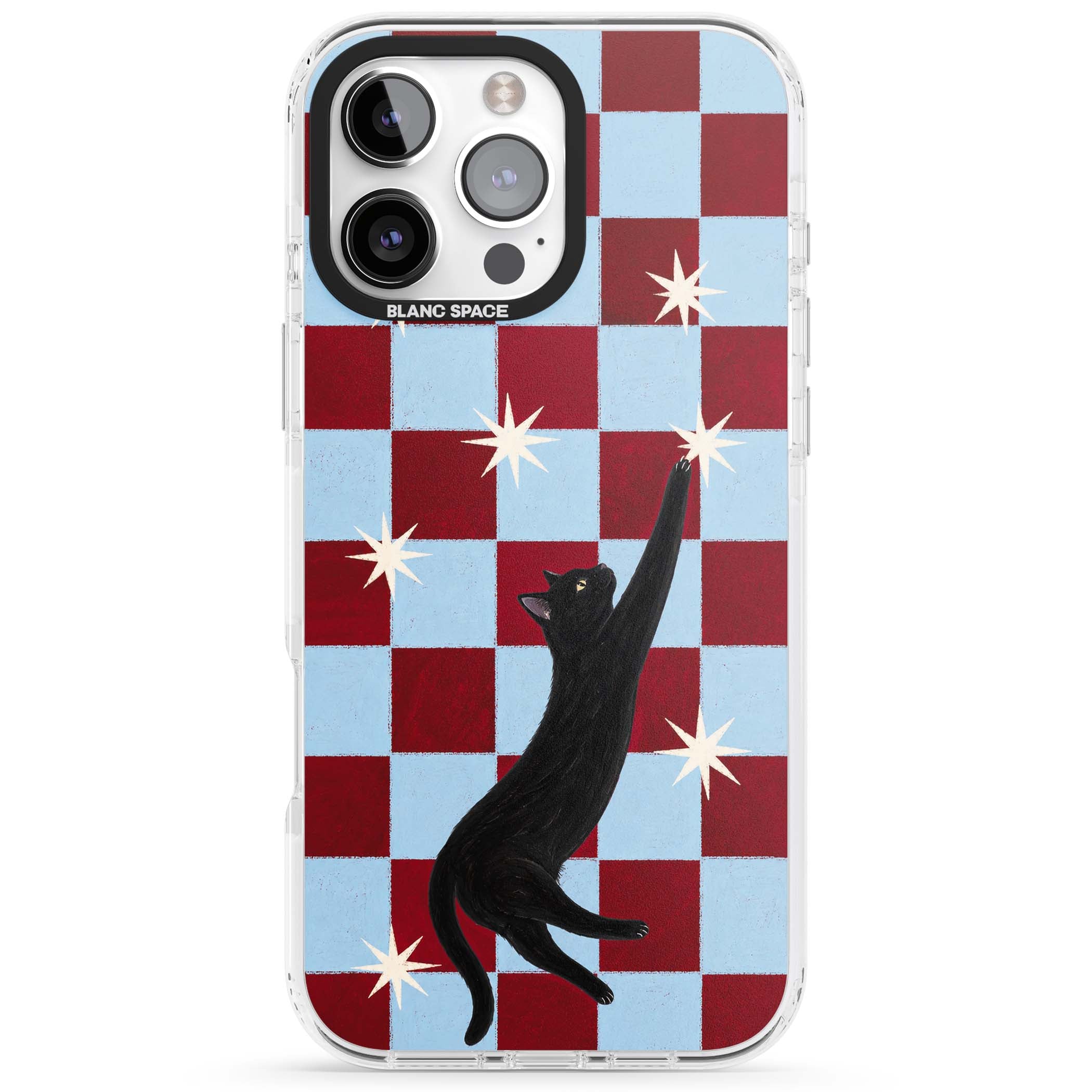 Starlit Kitty animals iPhone case | Clear Impact case for iPhone 16 Pro, iPhone 16 Pro Max