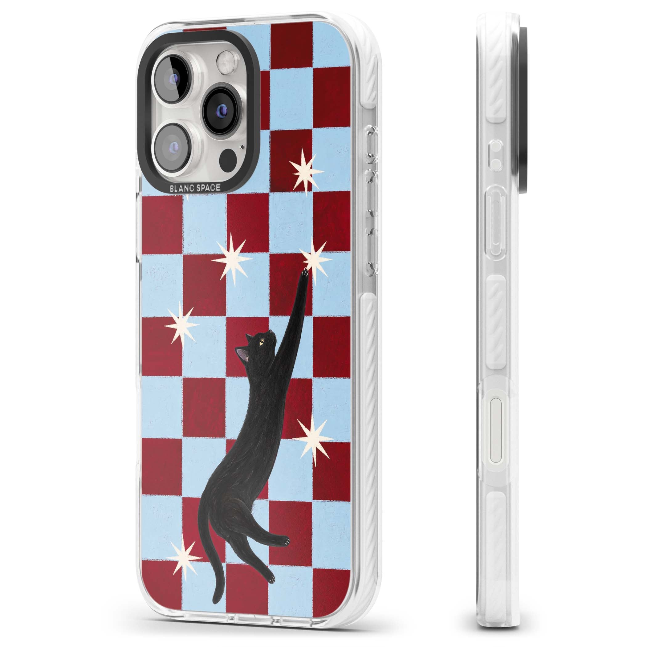 Starlit Kitty animals iPhone case | Clear Impact case for iPhone 16 Pro, iPhone 16 Pro Max