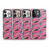 iPhone 16 Pro Max Pink Day of The Dead Pattern Black Impact Phone Case