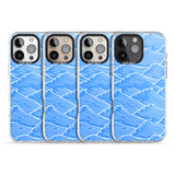 iPhone 16 Pro Max Waves Pattern Black Impact Phone Case