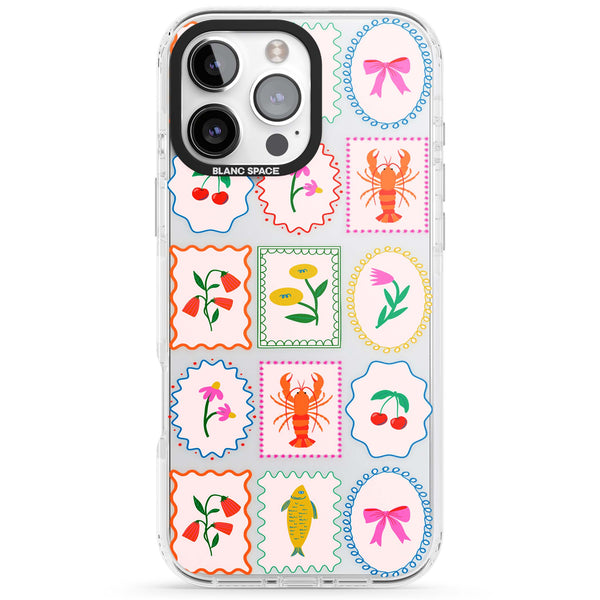 Floral Seafood Stamps