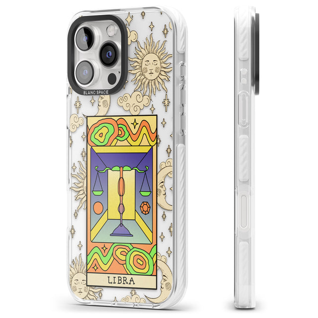 iPhone 16 Pro Max Celestial Zodiac - Libra Clear Impact Phone Case + Magsafe