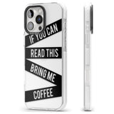 iPhone 16 Pro Max Black Stripes Bring Me Coffee Black Impact Phone Case