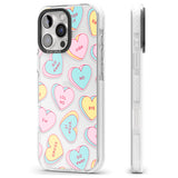 iPhone 16 Pro Max Sarcastic Love Hearts Black Impact Phone Case