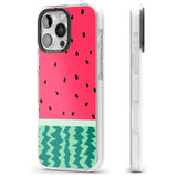 iPhone 16 Pro Max Full Watermelon Print Black Impact Phone Case