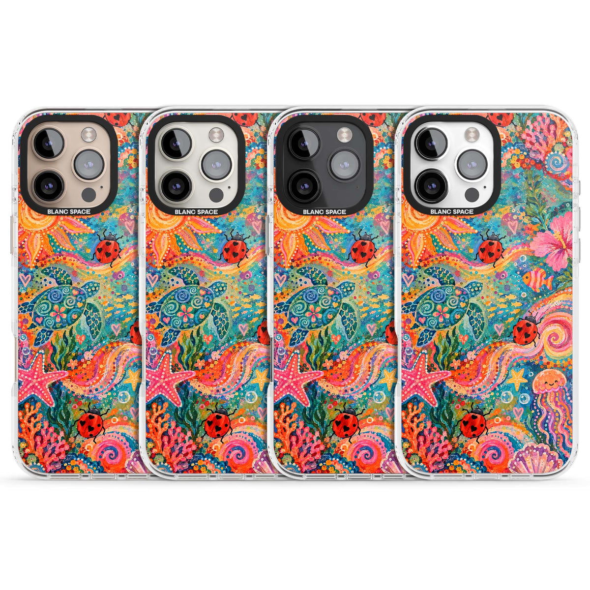 Coral Whimsy for her iPhone case | Clear Impact case for iPhone 16 Pro, iPhone 16 Pro Max