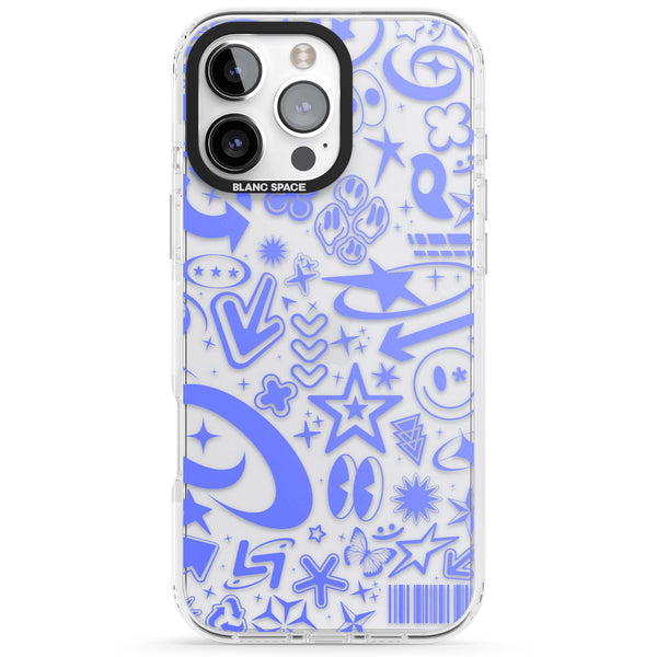 Baby Blue Y2K Pattern