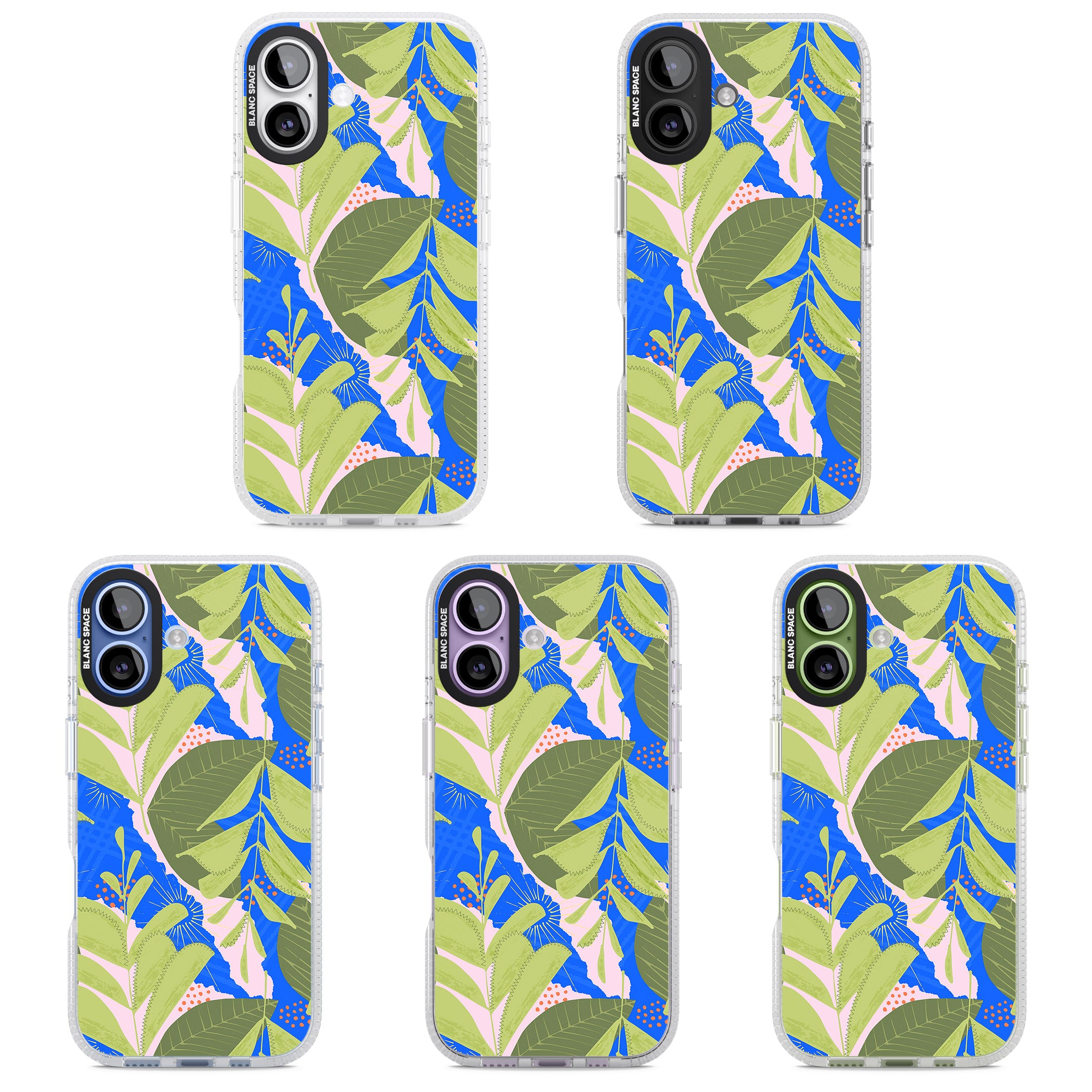 Fern Leaves Abstract Pattern iPhone 17 Impact Air Clear Phone Case APT Impact Protection