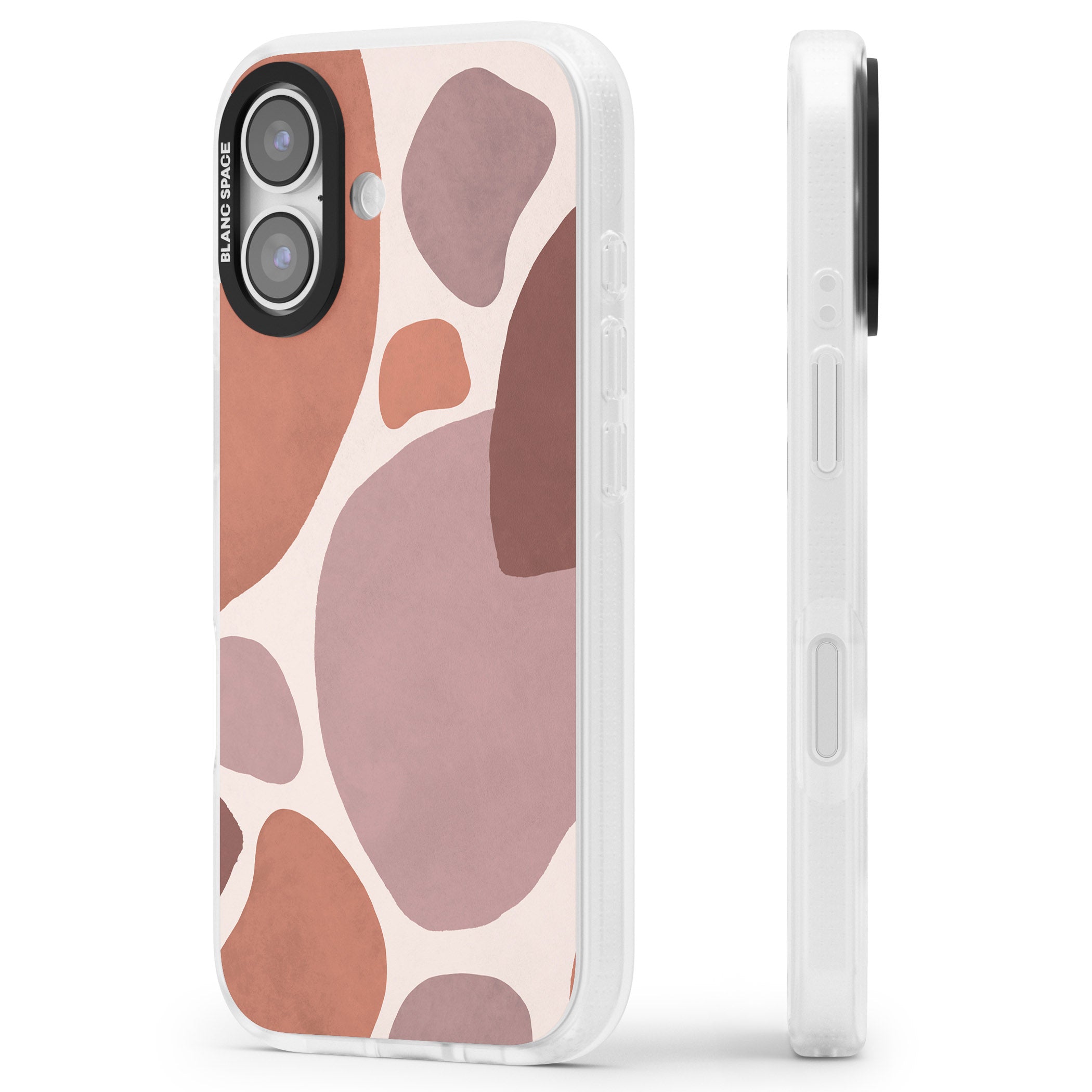 Terra Abstract iPhone 17 Impact Air Clear Phone Case Side Profile