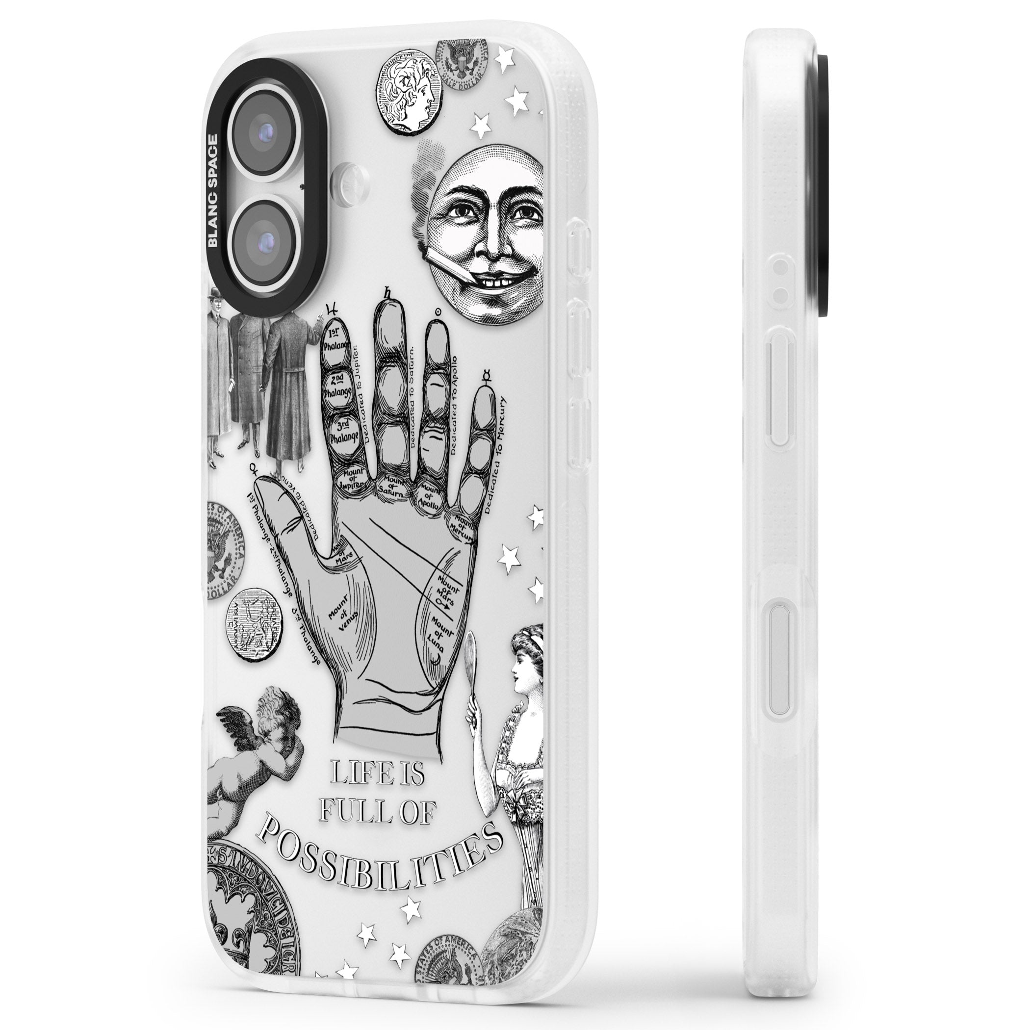 Life Is Full Of Possibilities iPhone 17 Impact Air Clear Phone Case Side Profile