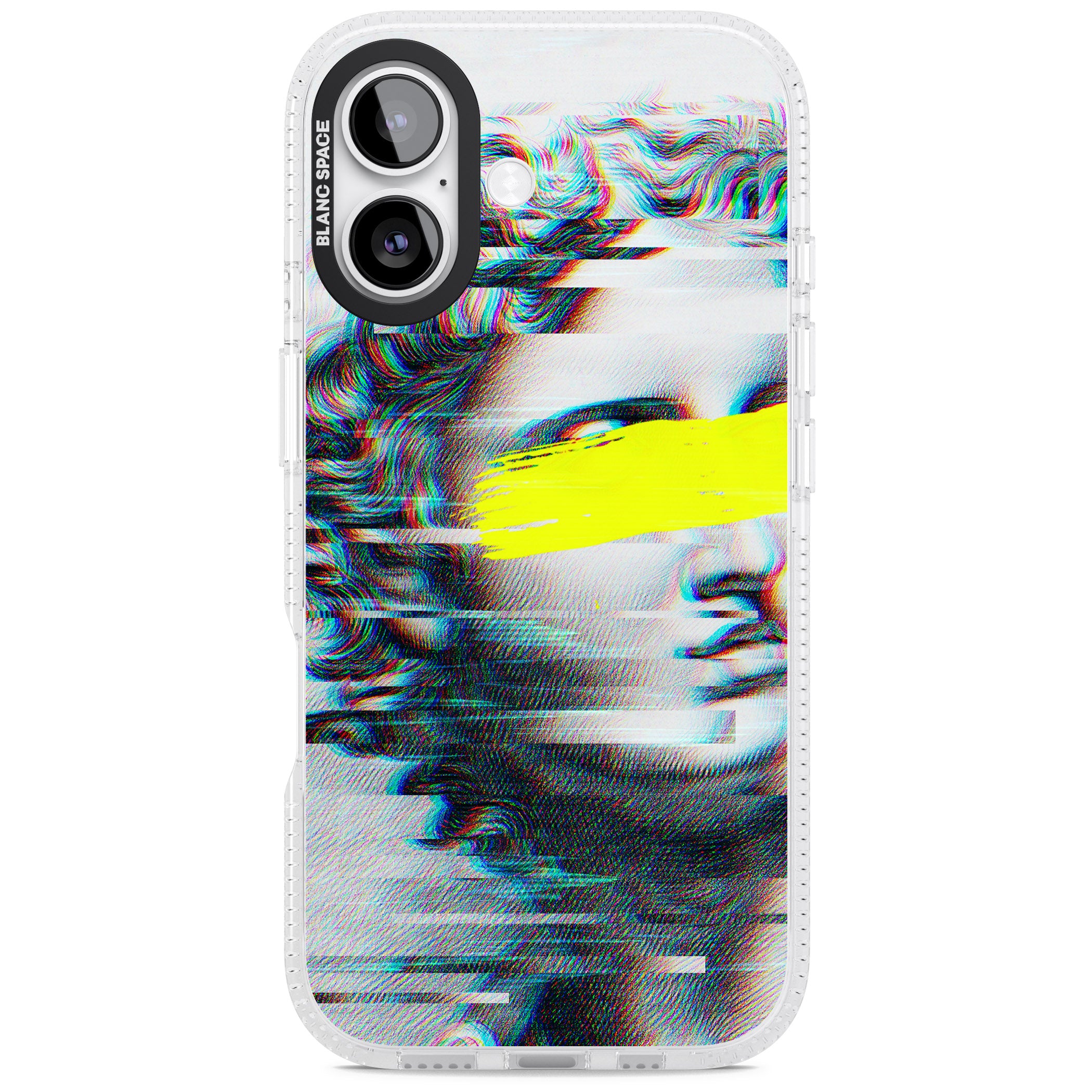 Glitched Fragment iPhone 17 Impact Air Clear Phone Case
