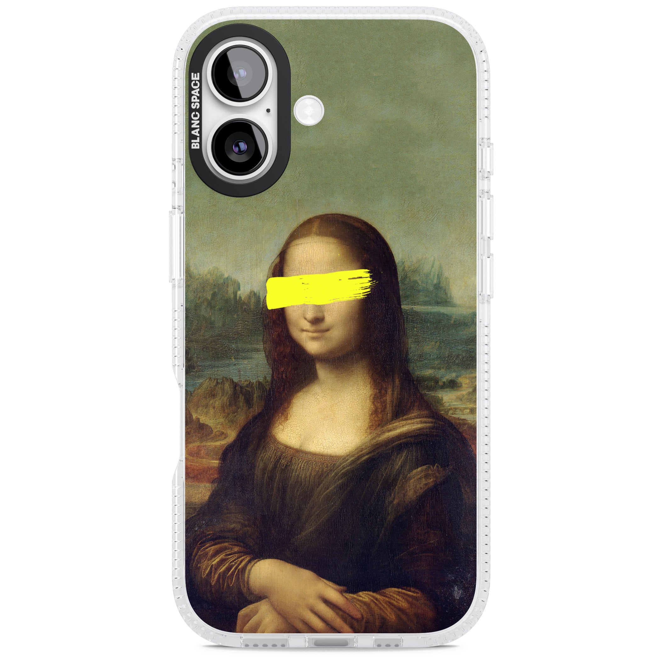 Vandaled Mona Lisa iPhone 17 Impact Air Clear Phone Case