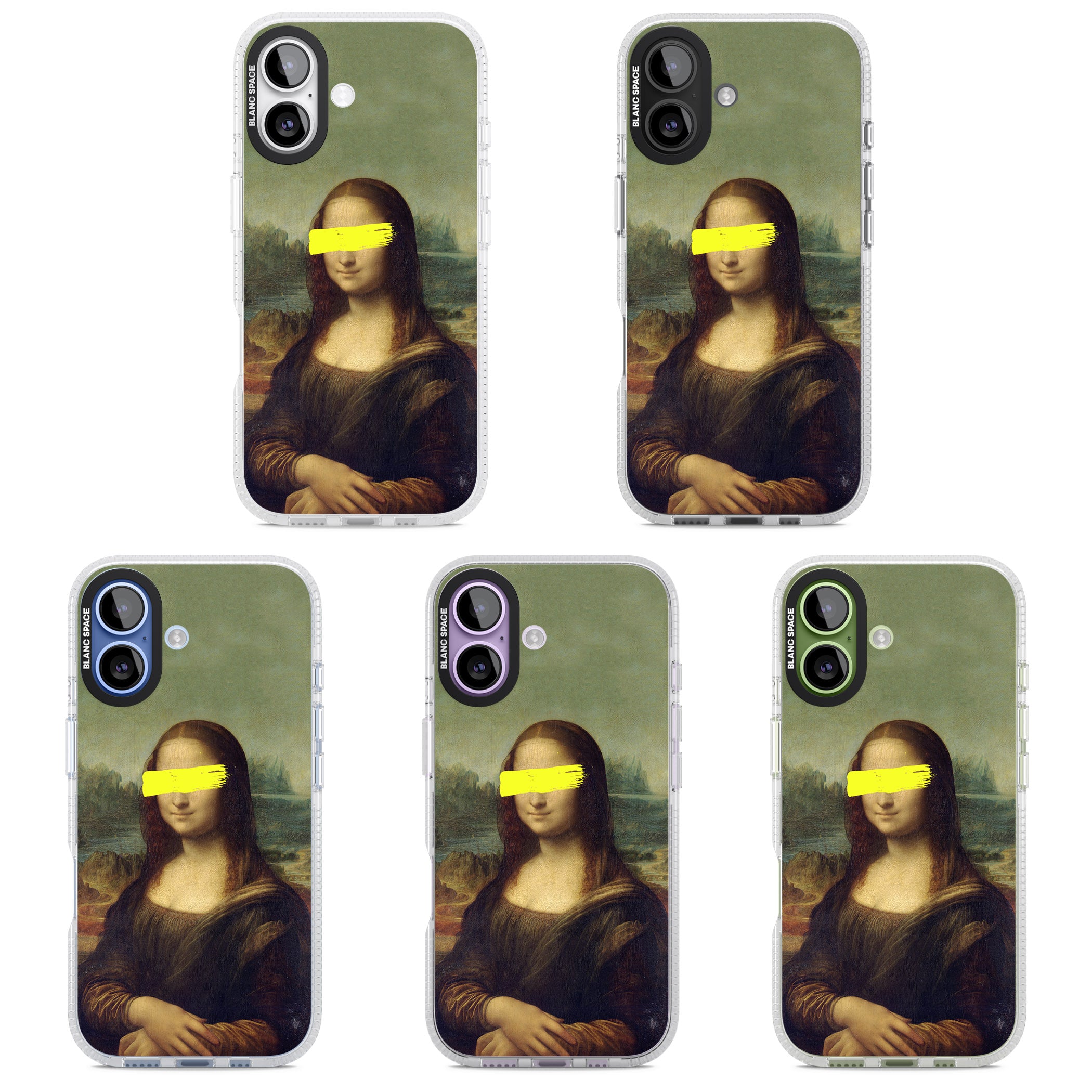 Vandaled Mona Lisa iPhone 17 Impact Air Clear Phone Case APT Impact Protection