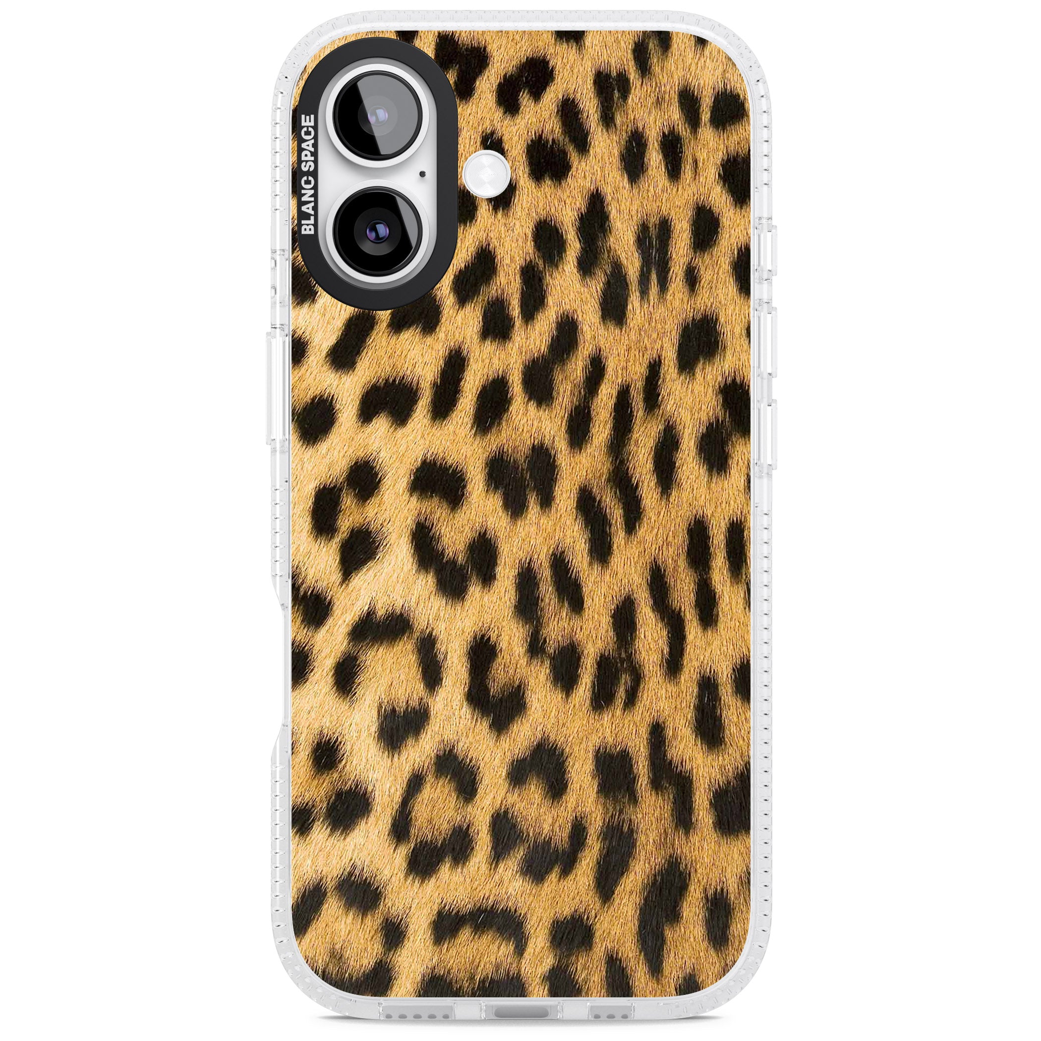 Designer Fashion Gold Leopard Print iPhone 17 Impact Air Clear Phone Case