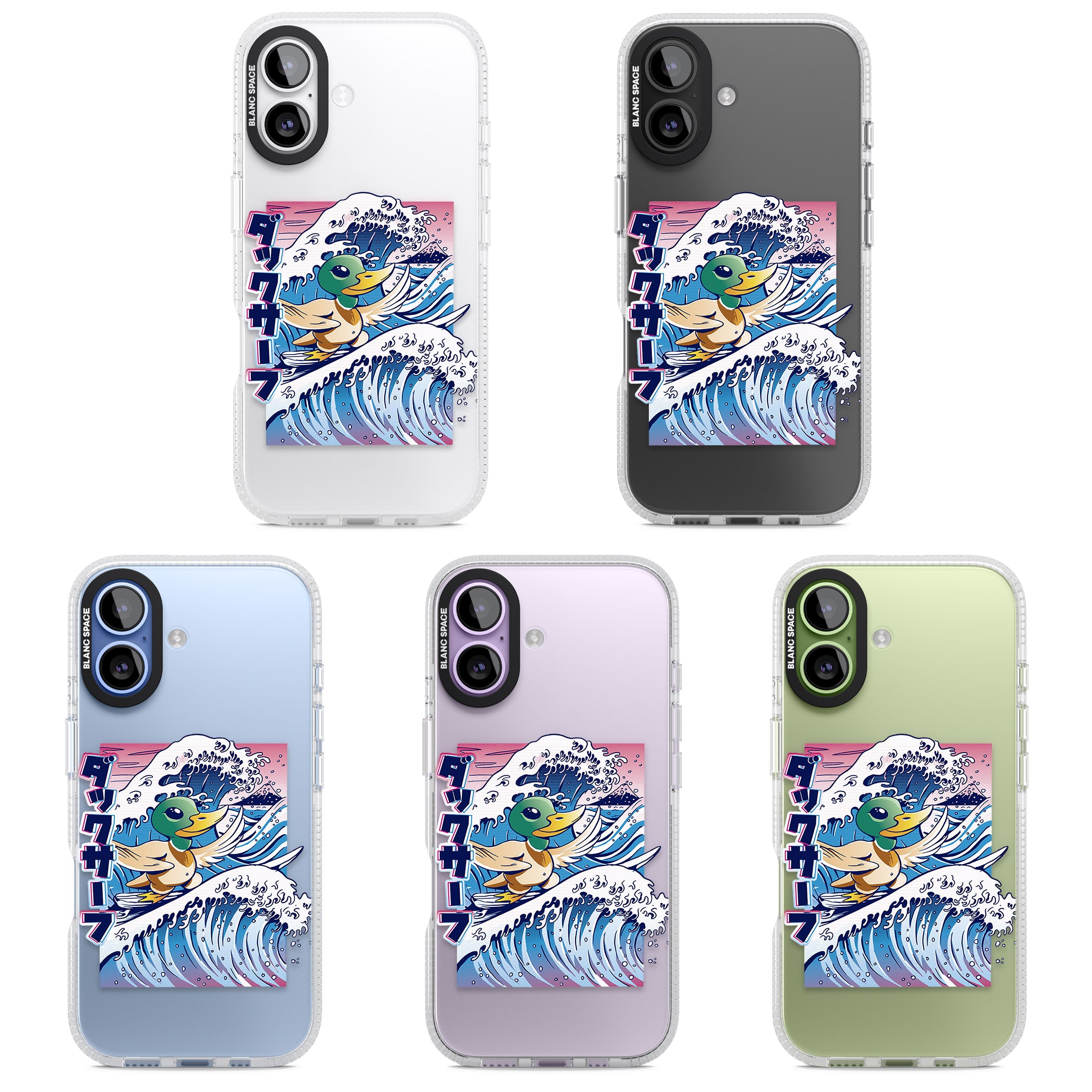 Duck Surf iPhone 17 Impact Air Clear Phone Case APT Impact Protection