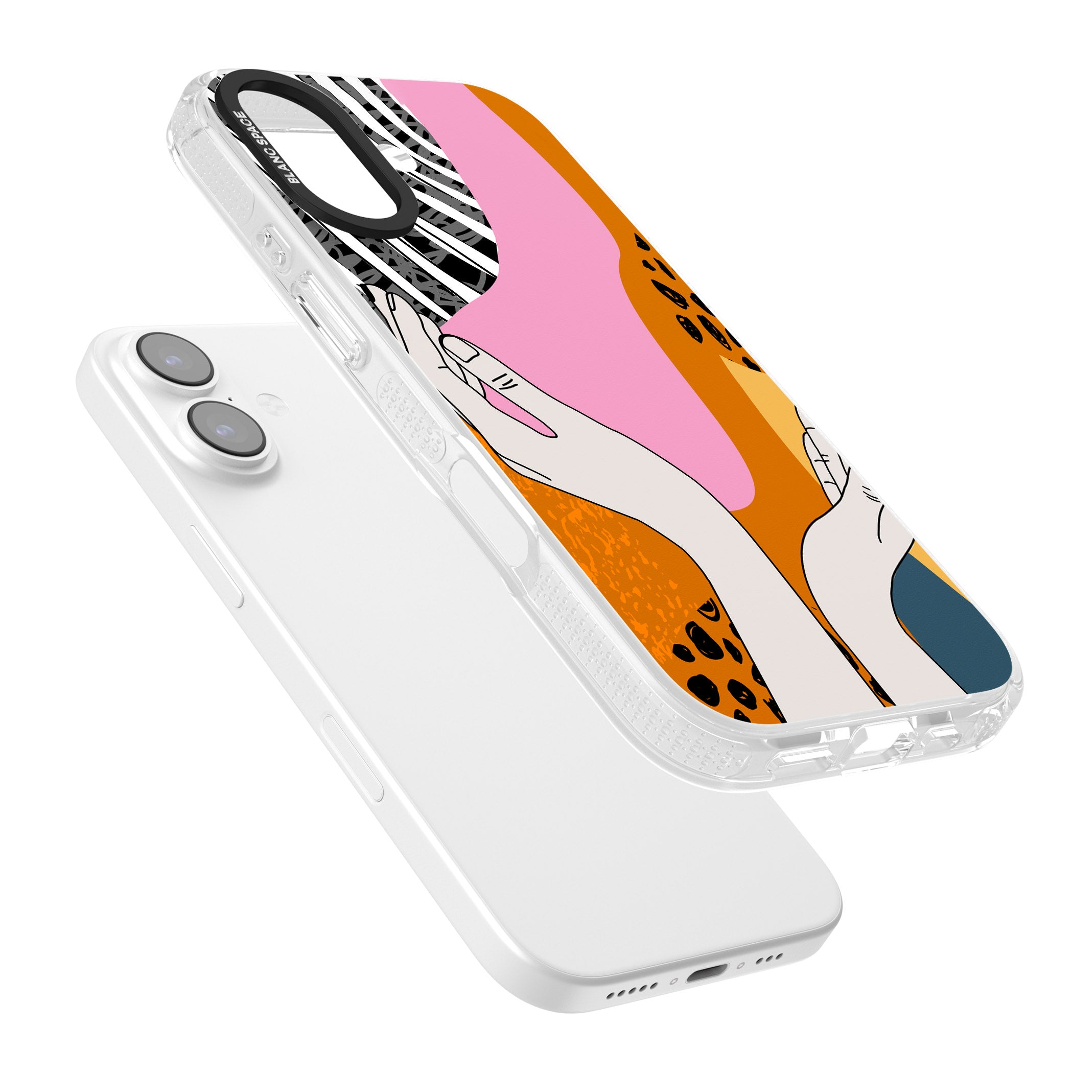 Abstract Vibes iPhone 17 Impact Air Clear Phone Case Colours