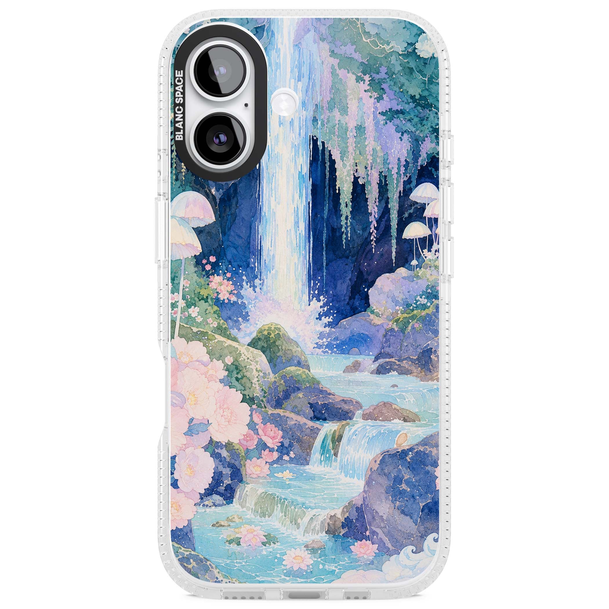 Mystic Waterfall art iPhone case | Clear Case Impact Air case for iPhone 17