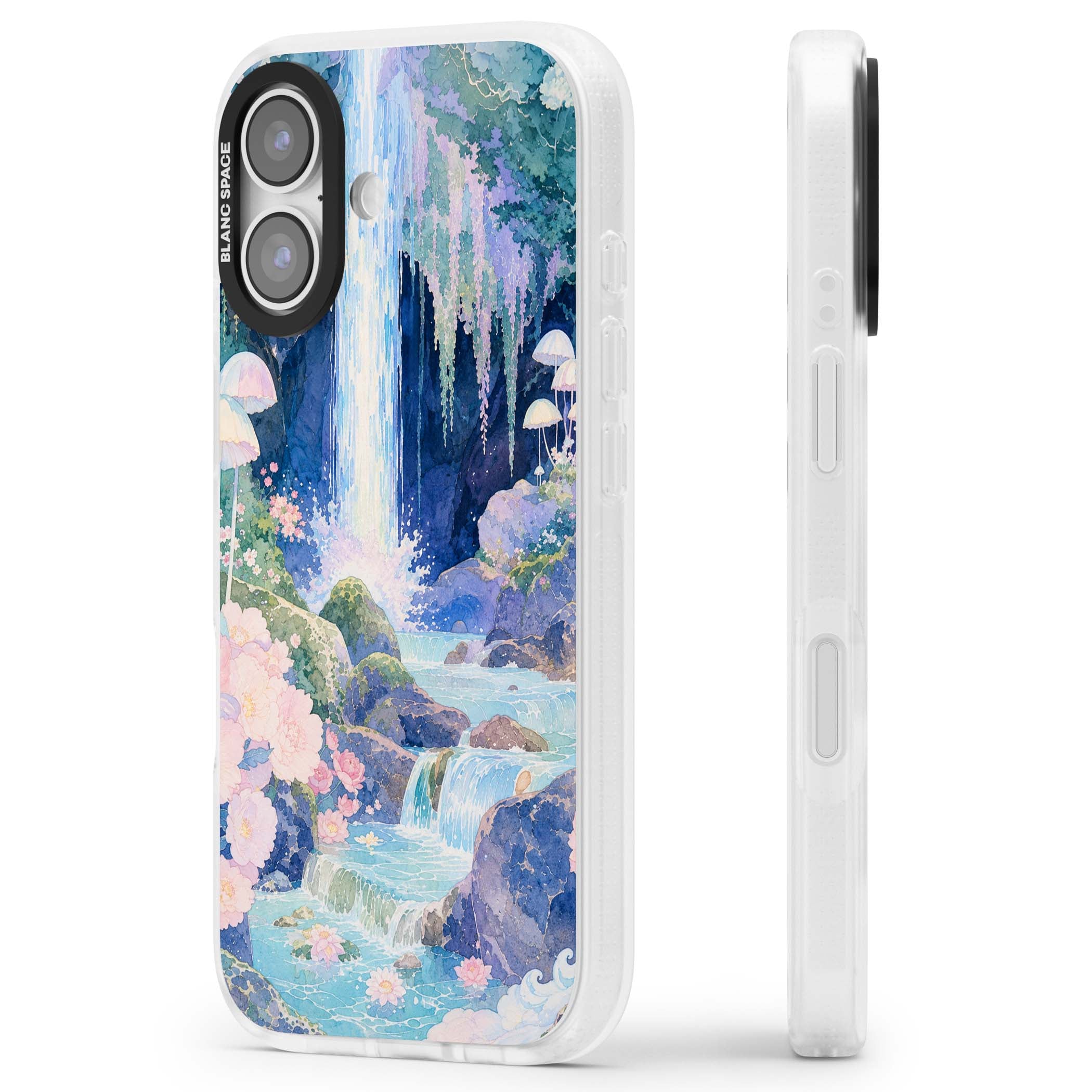 Mystic Waterfall art iPhone case | Clear Case Impact Air case for iPhone 17