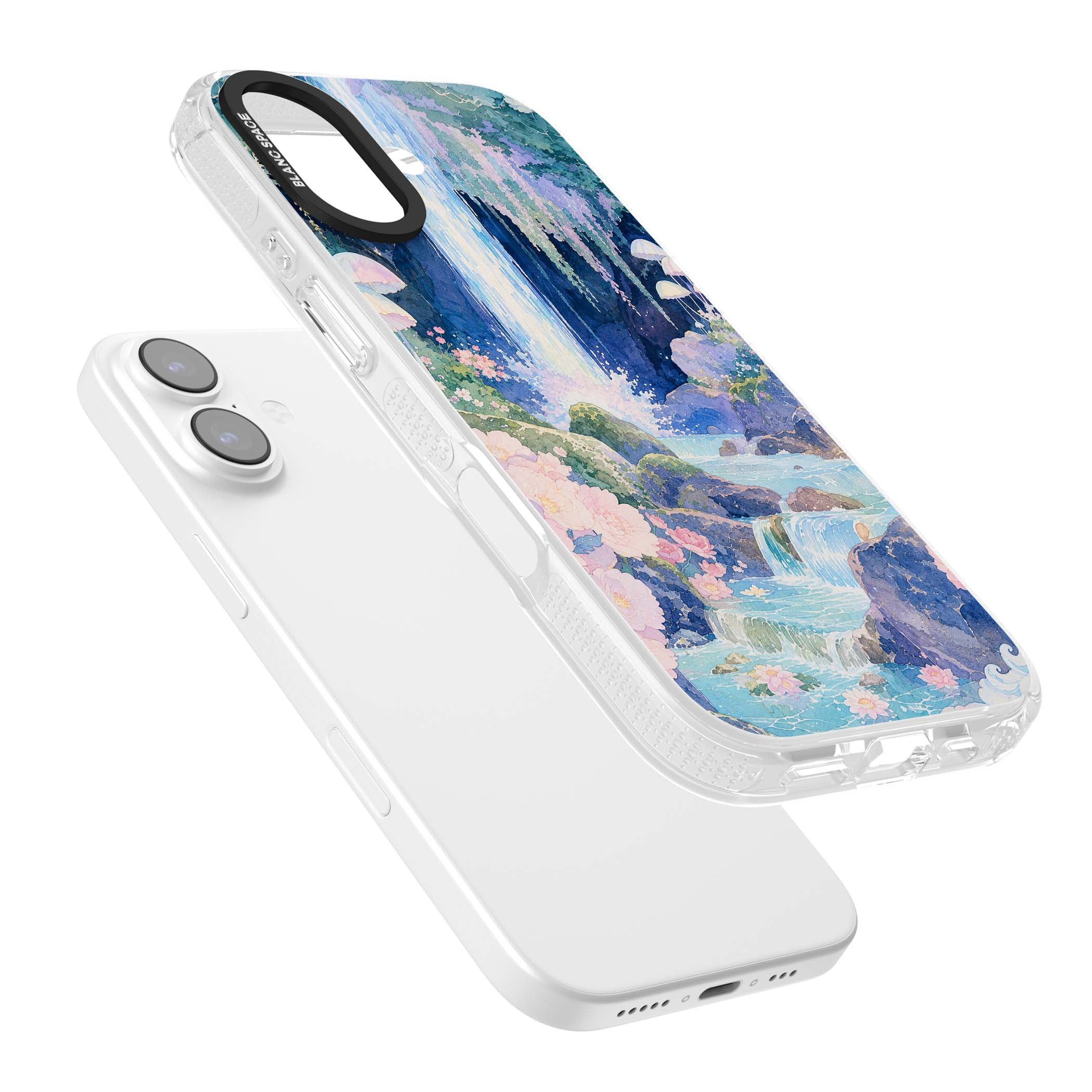 Mystic Waterfall art iPhone case | Clear Case Impact Air case for iPhone 17