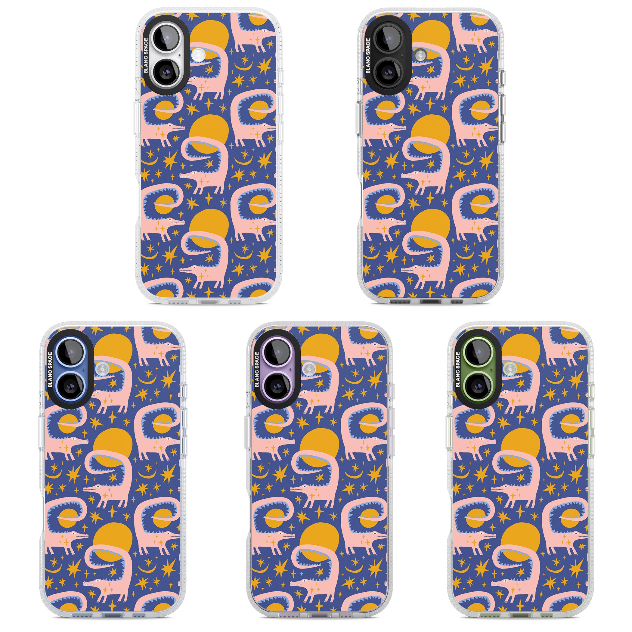 Sun Croc Pattern iPhone 17 Impact Air Clear Phone Case APT Impact Protection