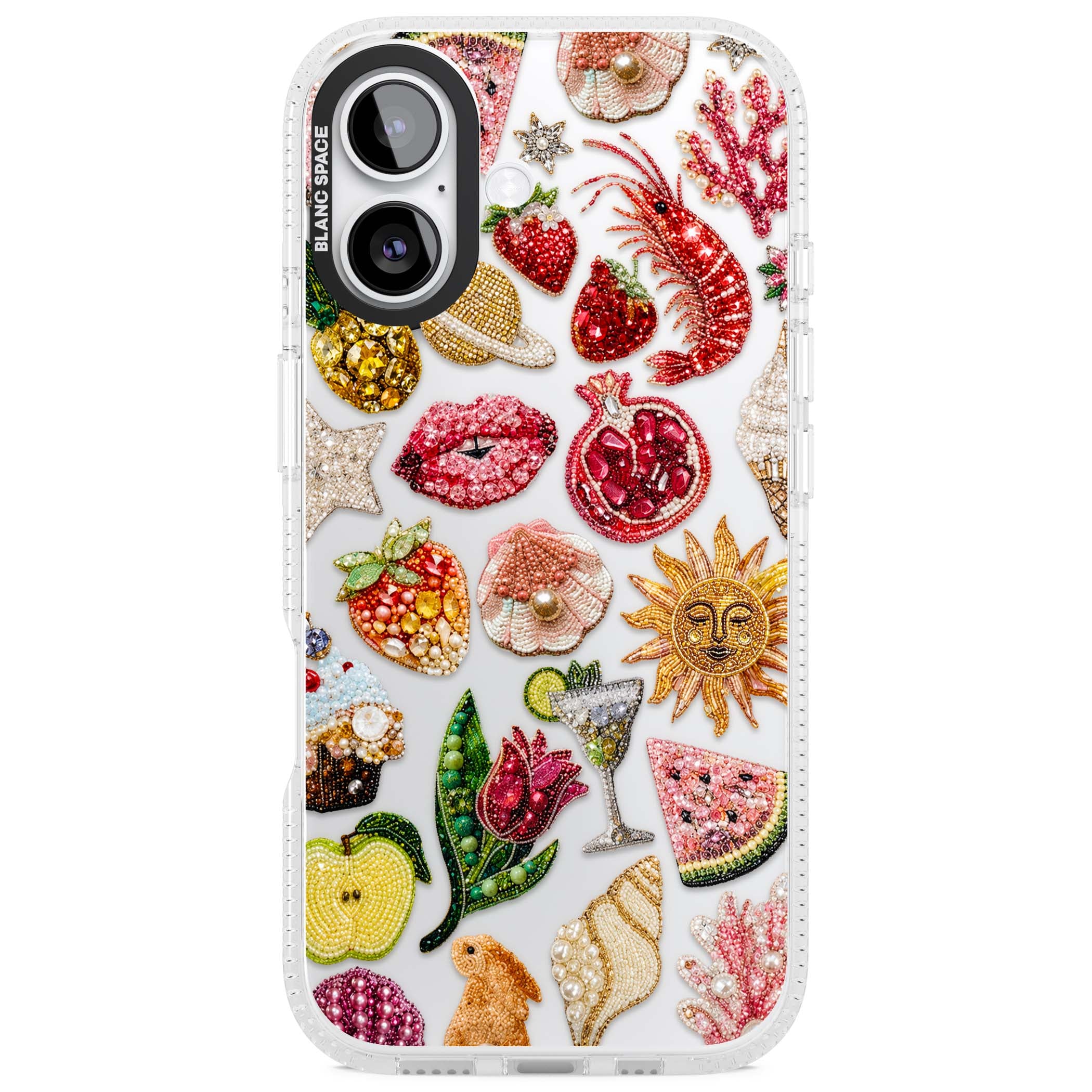 Beaded Riviera coquette iPhone case | Clear Case Impact Air case for iPhone 17