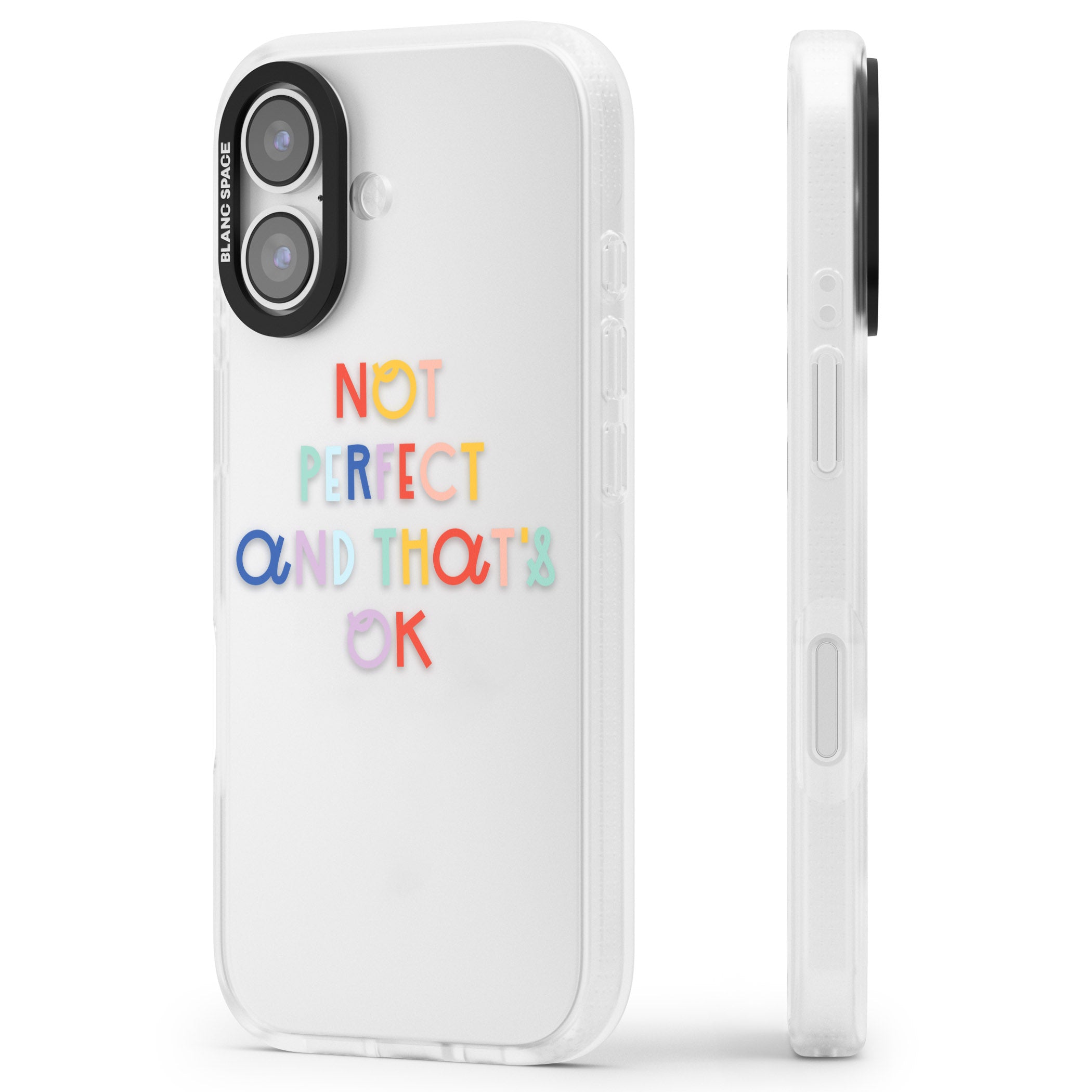 Not Perfect Clear iPhone 17 Impact Air Clear Phone Case Side Profile