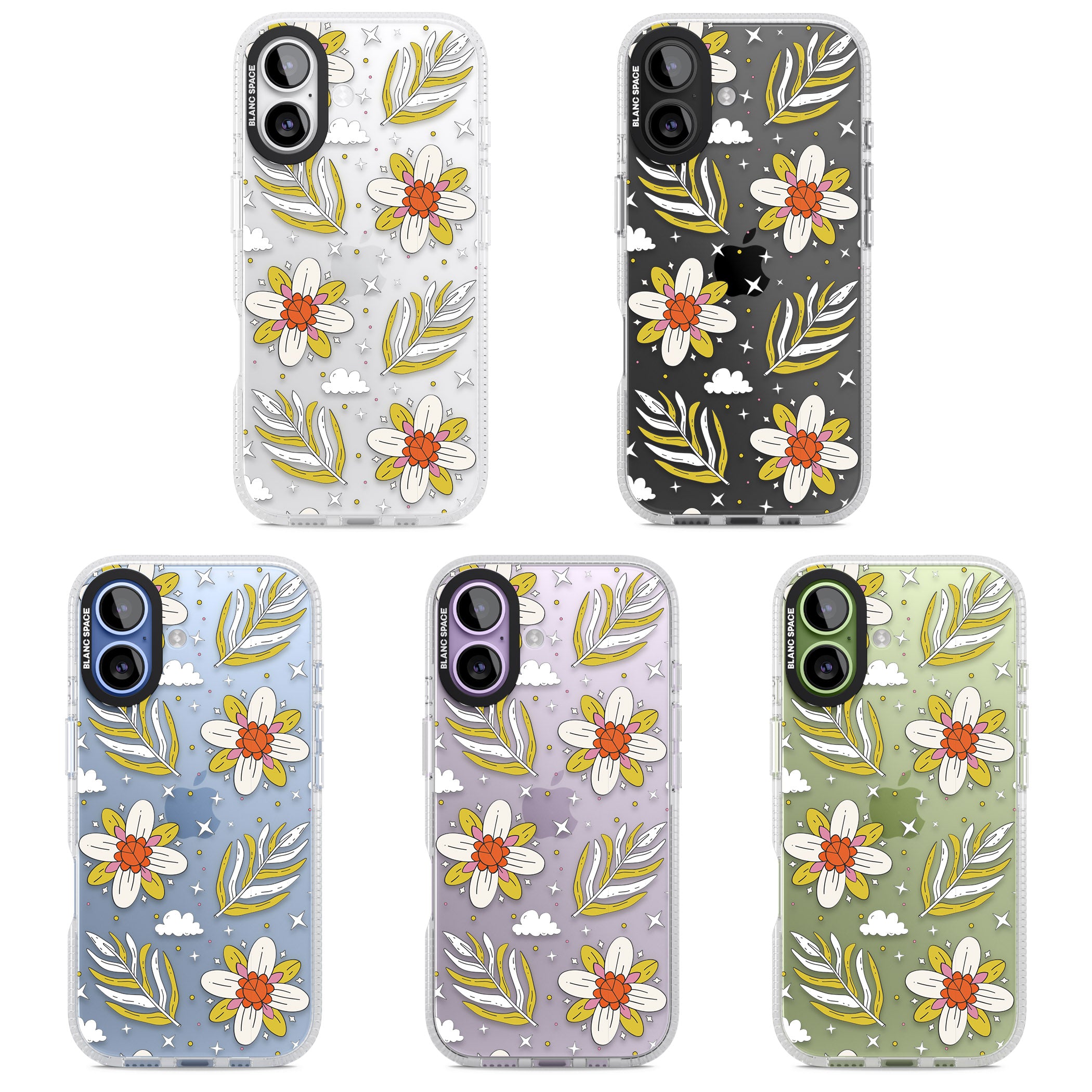 Boho Celestial Floral Dream iPhone 17 Impact Air Clear Phone Case APT Impact Protection