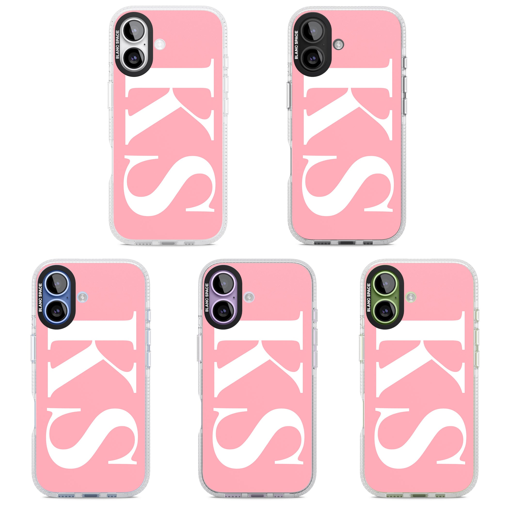 Personalised White & Pink Letters iPhone 17 Impact Air Clear Phone Case APT Impact Protection
