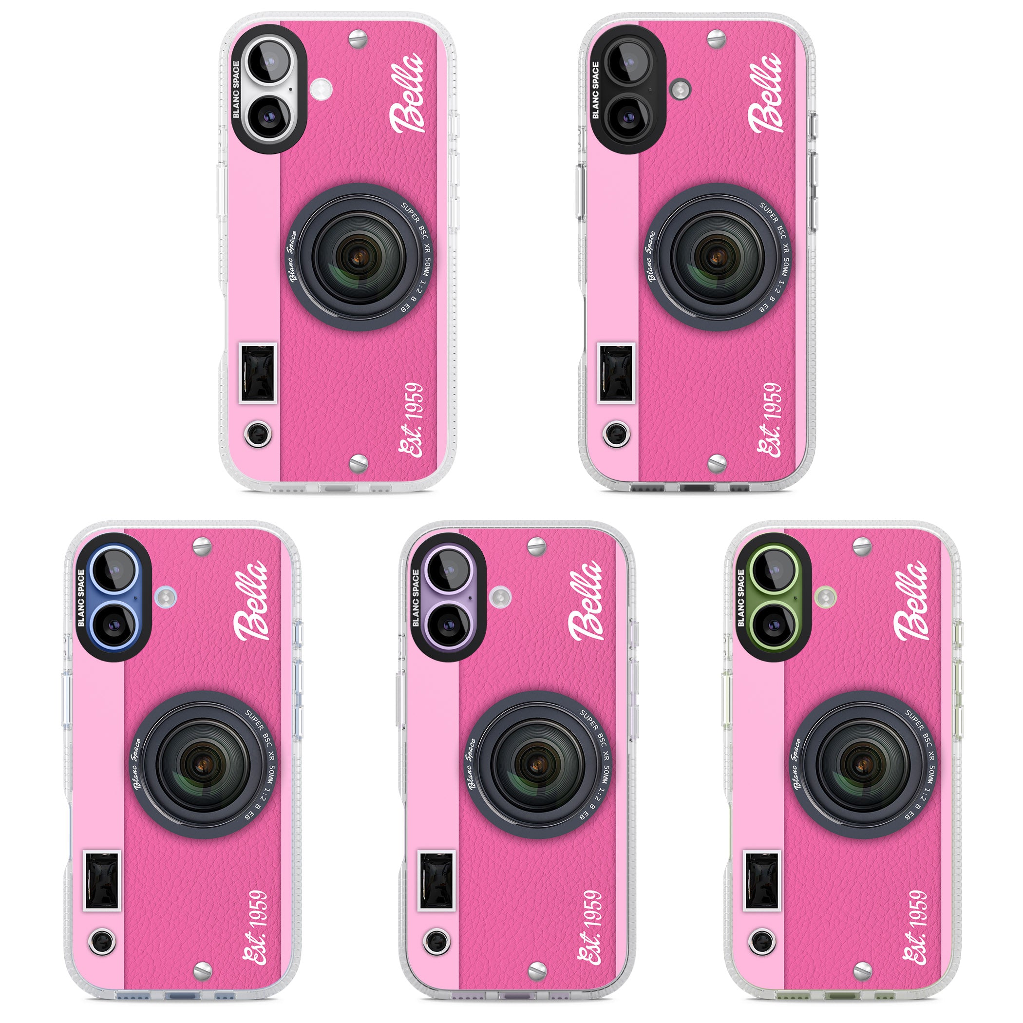 Personalised Pink Dream Camera iPhone 17 Impact Air Clear Phone Case APT Impact Protection