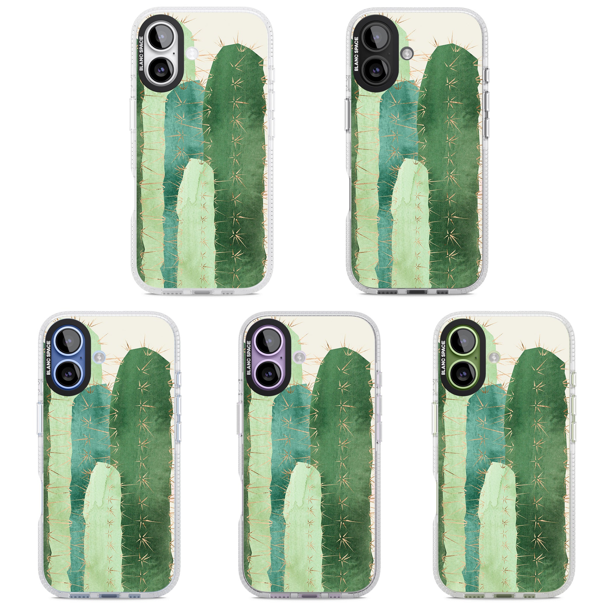 Large Cacti iPhone 17 Impact Air Clear Phone Case APT Impact Protection