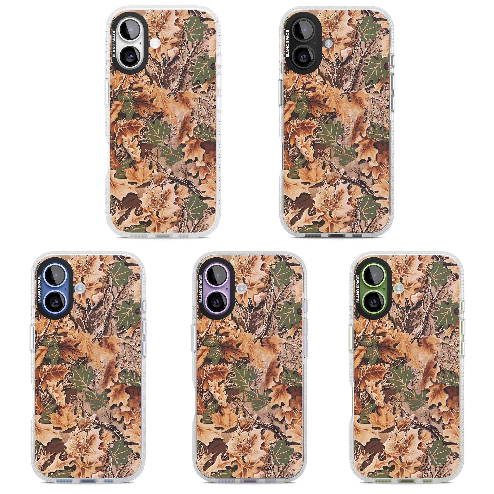 Leaves Camo iPhone 17 Impact Air Clear Phone Case APT Impact Protection