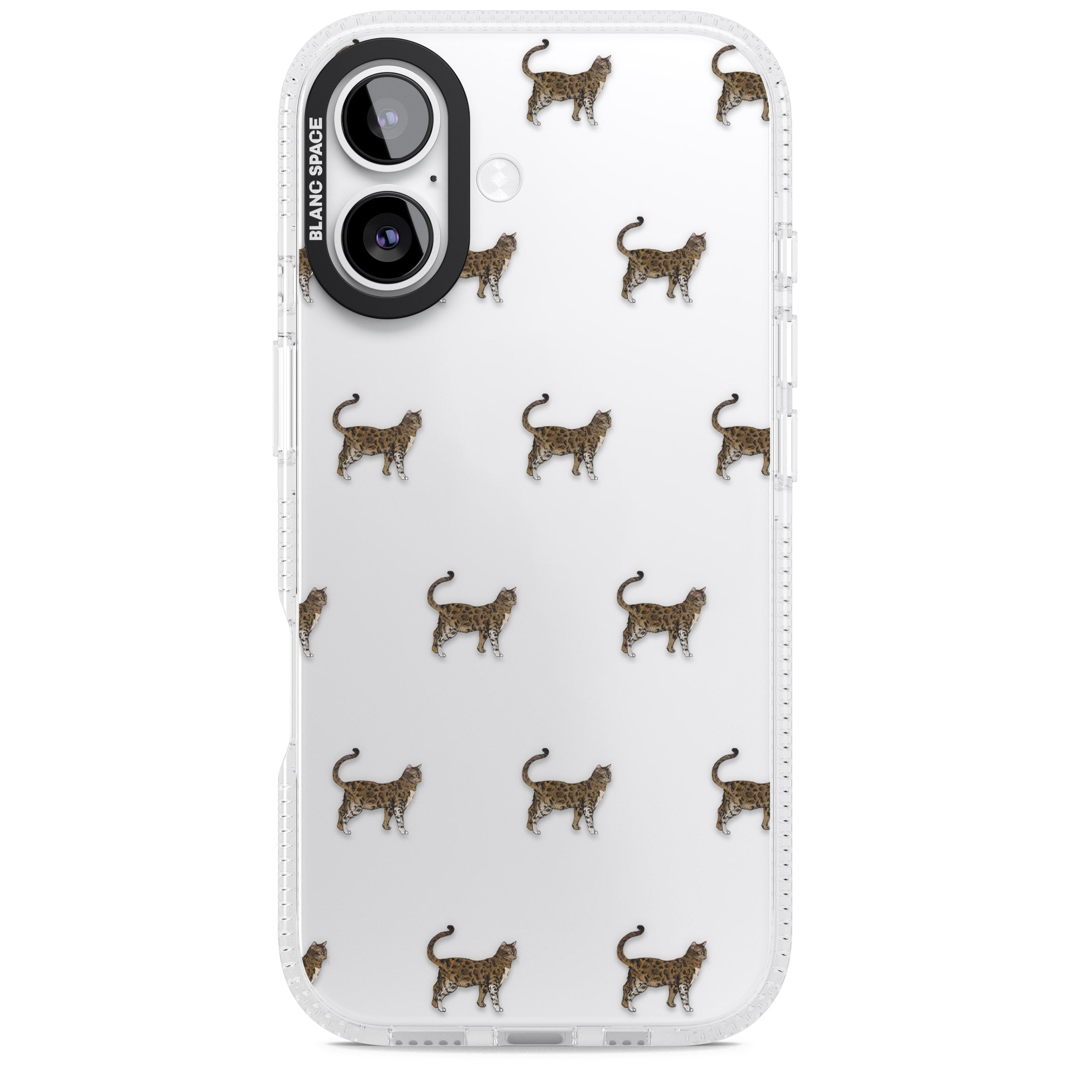 Bengal Cat Pattern iPhone 17 Impact Air Clear Phone Case