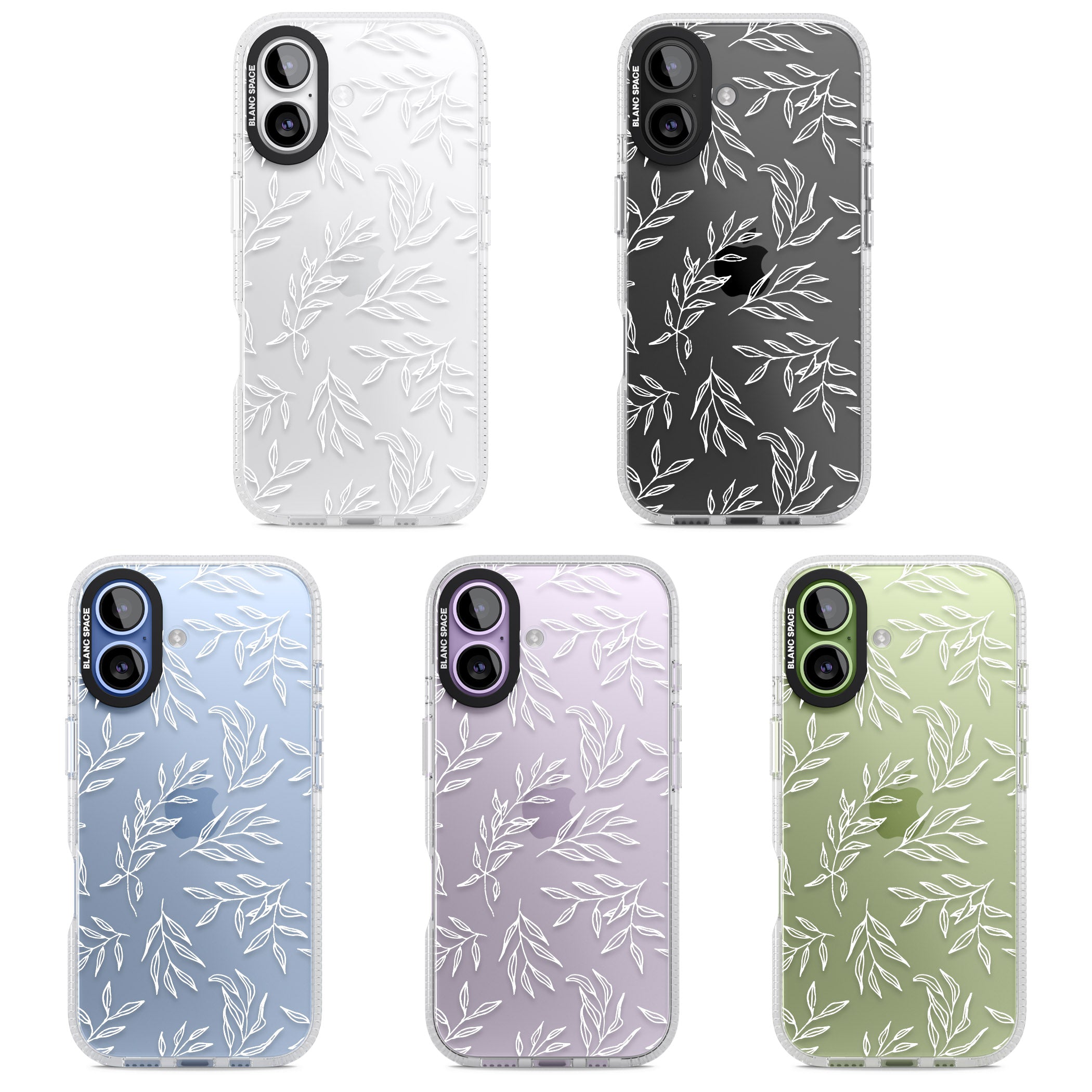 Leafy Botanical iPhone 17 Impact Air Clear Phone Case APT Impact Protection