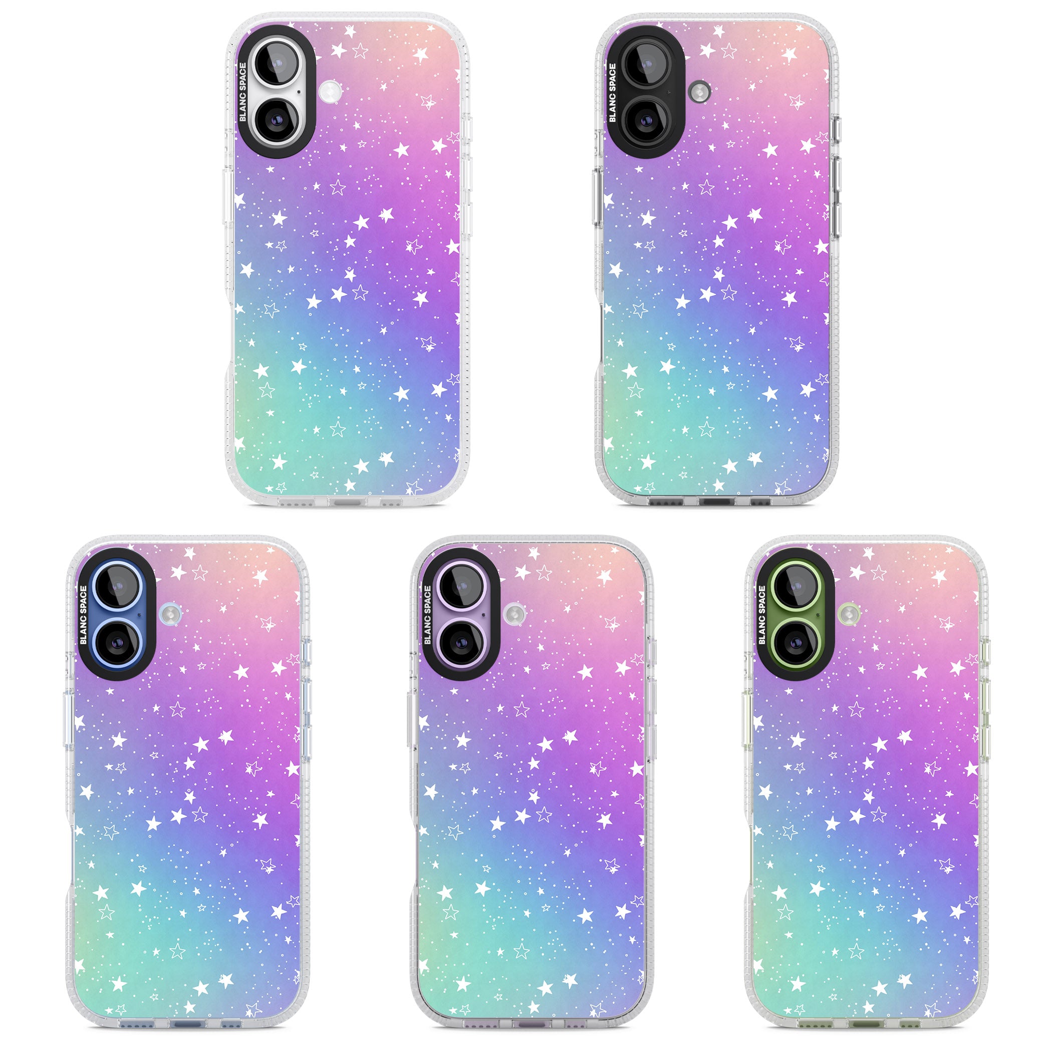 Pastel Starry Sky iPhone 17 Impact Air Clear Phone Case APT Impact Protection