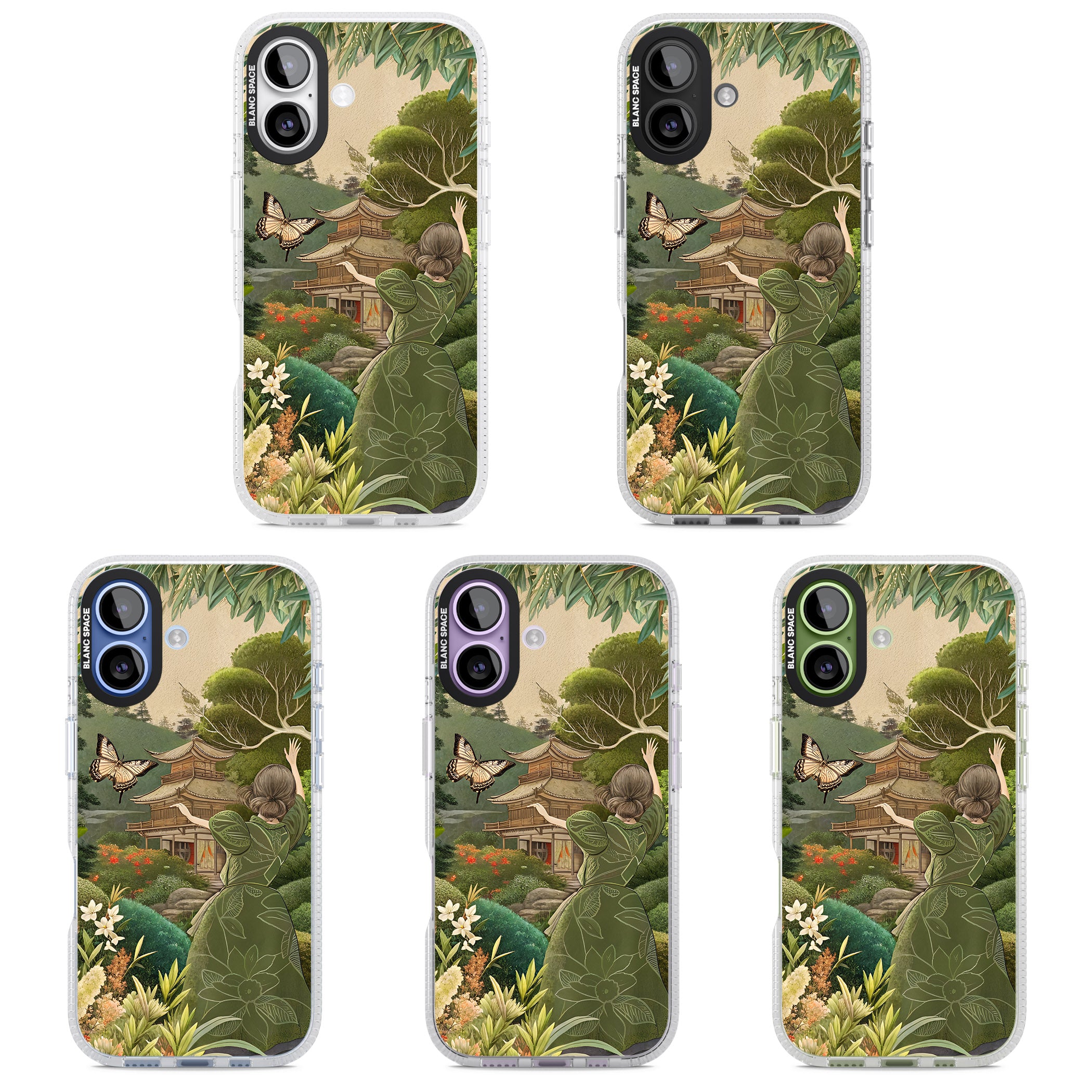 Japanese Nature iPhone 17 Impact Air Clear Phone Case APT Impact Protection