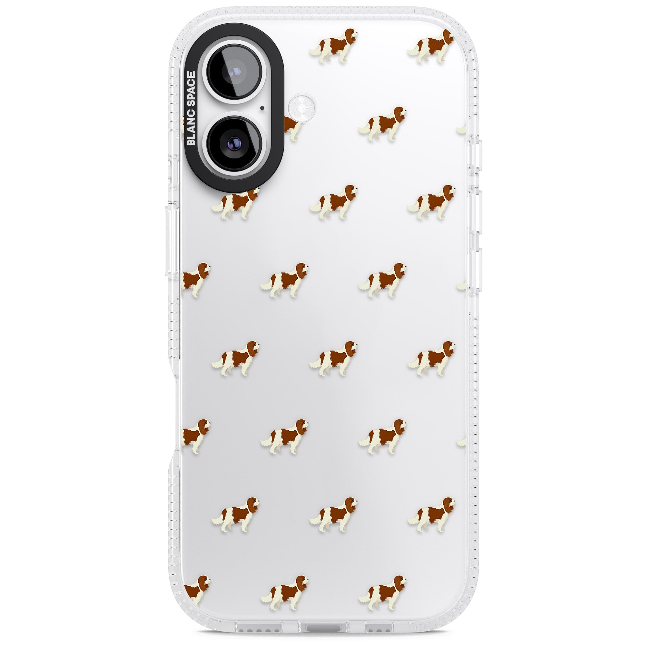 Cavalier King Charles Dog Pattern iPhone 17 Impact Air Clear Phone Case
