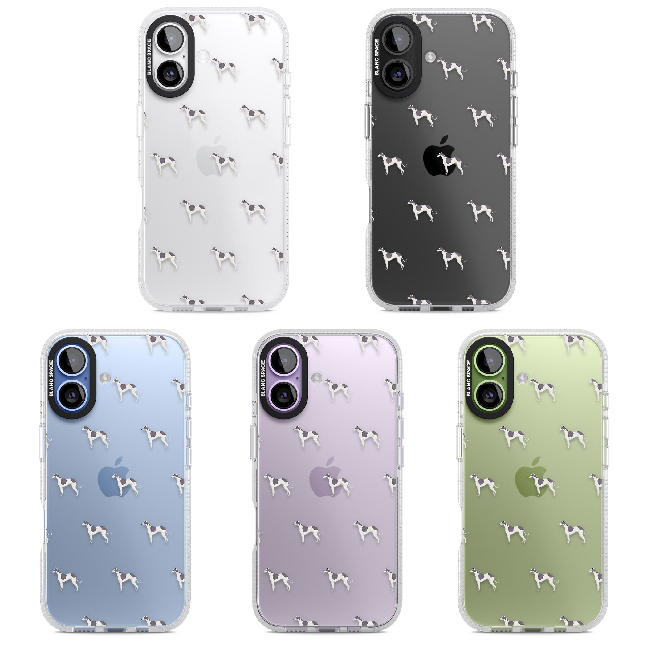 Greyhound Pattern iPhone 17 Impact Air Clear Phone Case APT Impact Protection