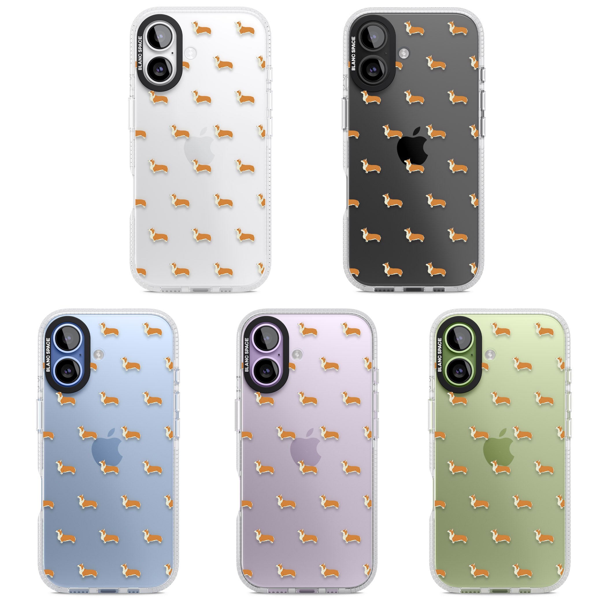 Pembroke Welsh Corgi Pattern iPhone 17 Impact Air Clear Phone Case APT Impact Protection